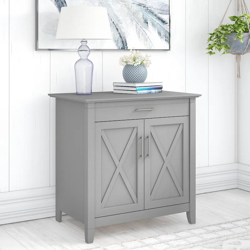 Key West Secretary Desk with Storage Cabinet by