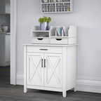 Key West Secretary Desk with Storage Cabinet by