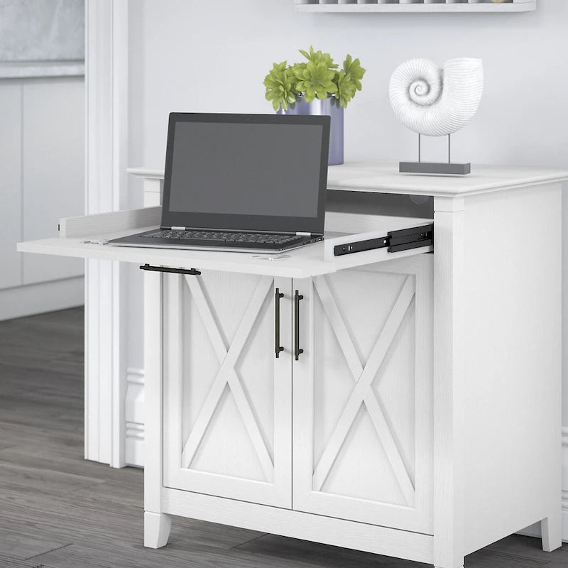 Key West Secretary Desk with Storage Cabinet by
