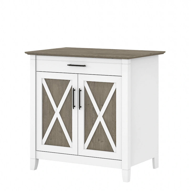 Key West Secretary Desk with Storage Cabinet by