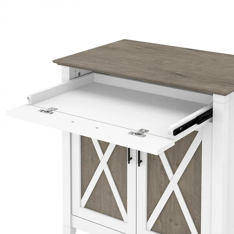 Key West Secretary Desk with Storage Cabinet by
