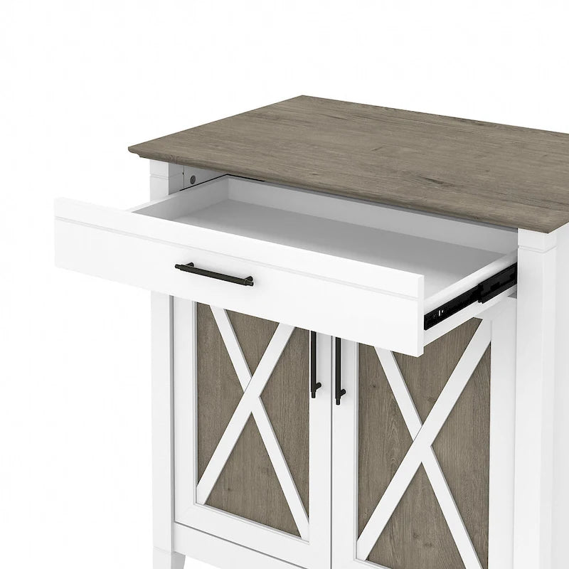 Key West Secretary Desk with Storage Cabinet by