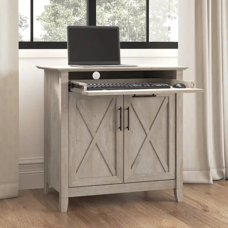 Key West Secretary Desk with Storage Cabinet by