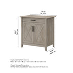 Key West Secretary Desk with Storage Cabinet by