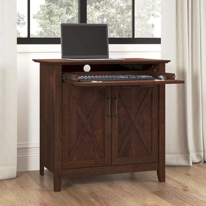 Key West Secretary Desk with Storage Cabinet by