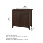 Key West Secretary Desk with Storage Cabinet by