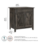Key West Secretary Desk with Storage Cabinet by
