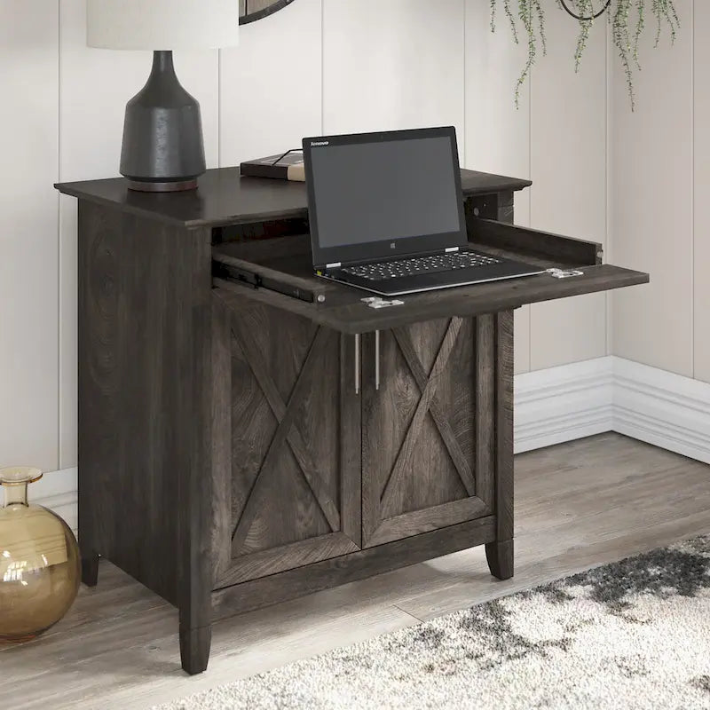 Key West Secretary Desk with Storage Cabinet by