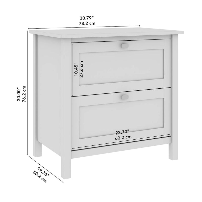 2-Drawer Side-Pull Filing Cabinet