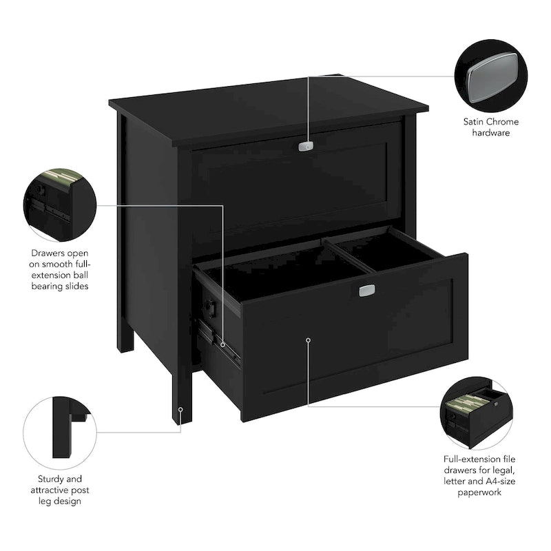 2-Drawer Side-Pull Filing Cabinet