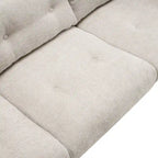 - Modern Upholstered 3-Seater Tufted Sofa Couch for Living Room