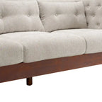 - Modern Upholstered 3-Seater Tufted Sofa Couch for Living Room