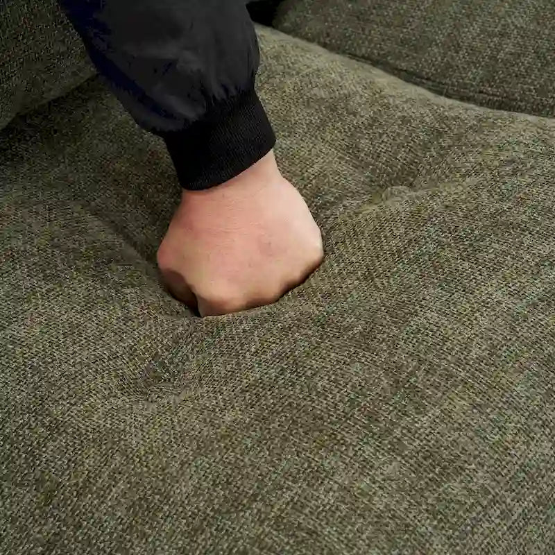 - Modern Upholstered 3-Seater Tufted Sofa Couch for Living Room