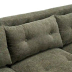 - Modern Upholstered 3-Seater Tufted Sofa Couch for Living Room