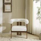 Gilbert Modern Upholstered Round Arm Accent Chair by 