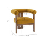 Soft-Cushioned Round ArmChair