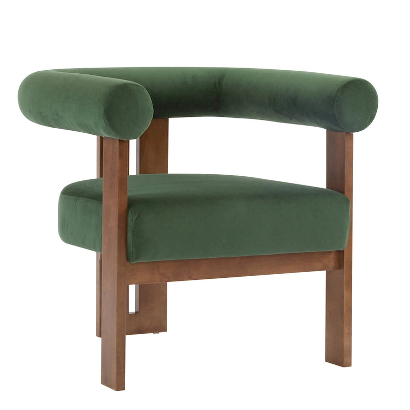 Soft-Cushioned Round ArmChair
