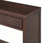 55 Rustic Wooden Entryway Console Table(Espresso)