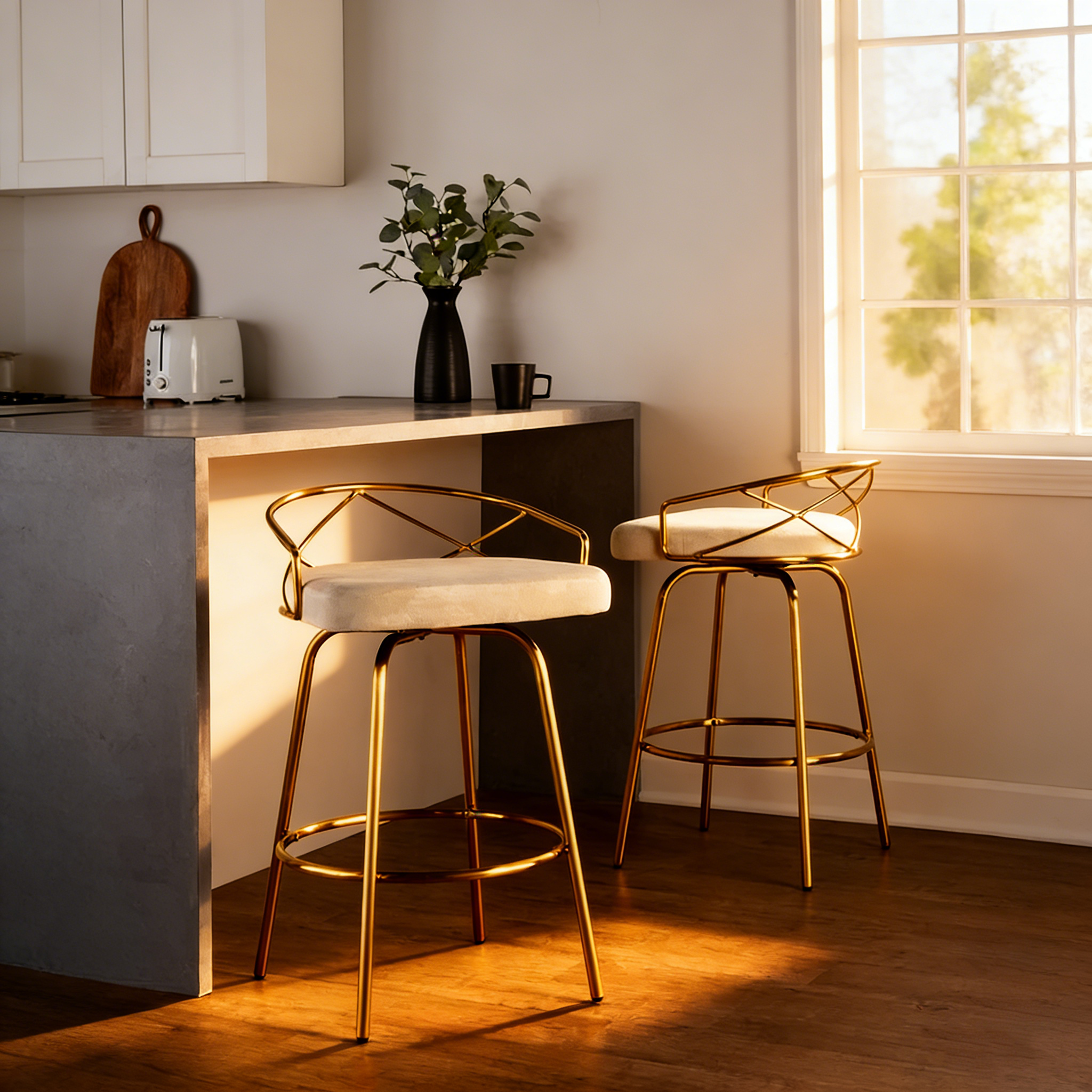 26 Fixed Height Bar Stools (2-Piece Set)