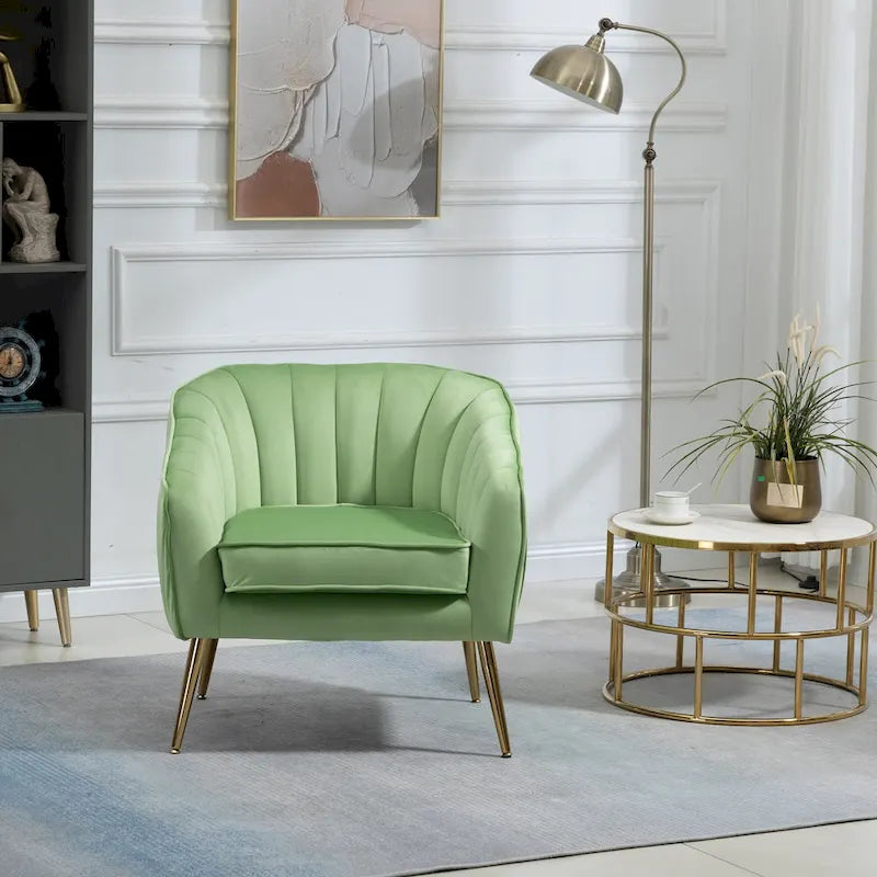 UpholStered ArmChair with Footstool