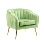 UpholStered ArmChair with Footstool