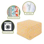 Indoor Outdoor Aruba Ottoman Pouf 27 in L x 27 in W x 17 in H