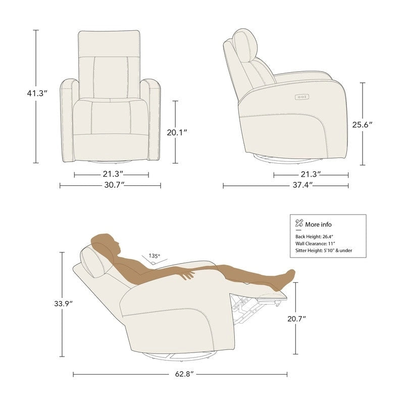 Electric Rotating Gliding Rocking Chair