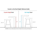 26 Fixed Height Bar Stools (2-Piece Set)