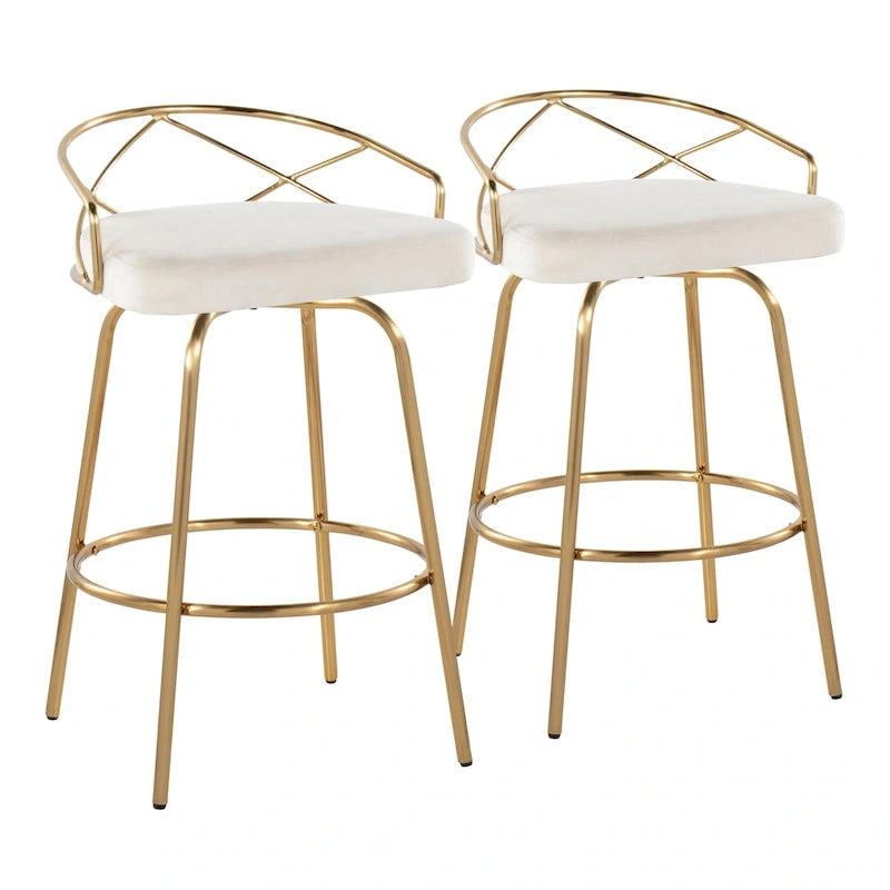 26 Fixed Height Bar Stools (2-Piece Set)
