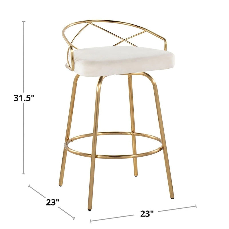 26 Fixed Height Bar Stools (2-Piece Set)