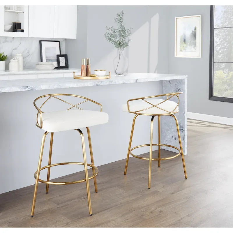 26 Fixed Height Bar Stools (2-Piece Set)