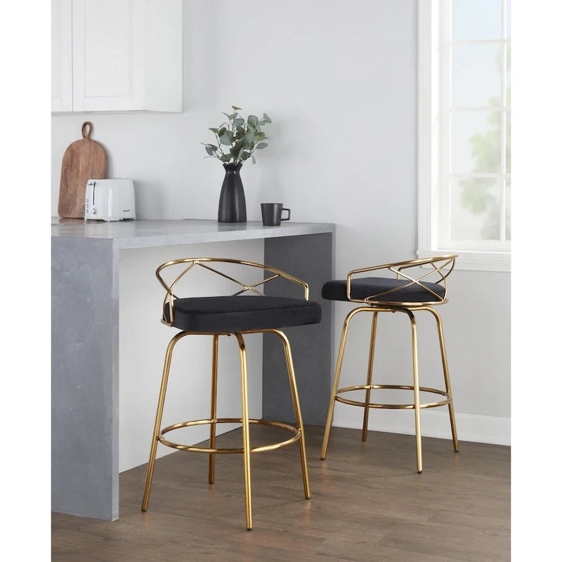 26 Fixed Height Bar Stools (2-Piece Set)