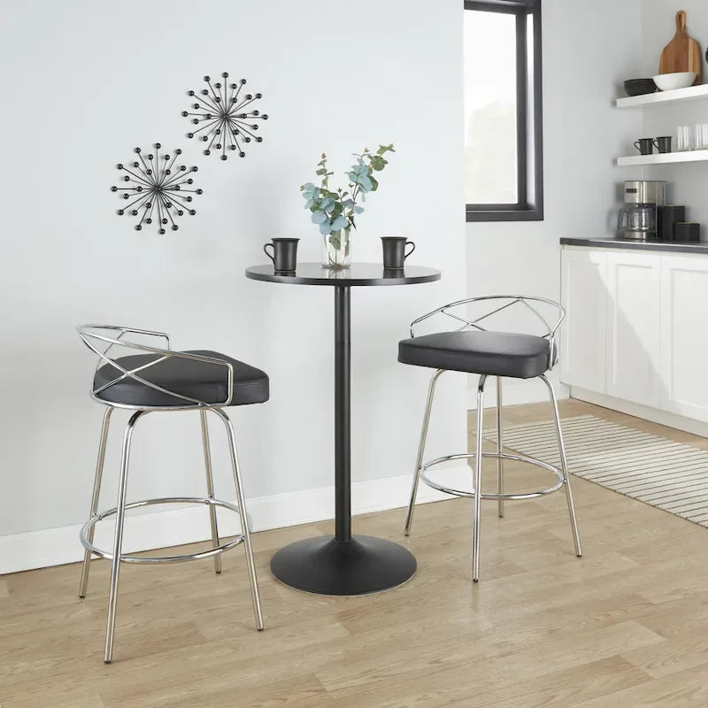 26 Fixed Height Bar Stools (2-Piece Set)