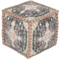 HERAT ORIENTAL Handmade Indo Cotton Pouf (India) - 16 x 16 x 16