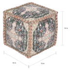 Handmade Indian Cotton Cushion (India) - 16 X 16 X 16