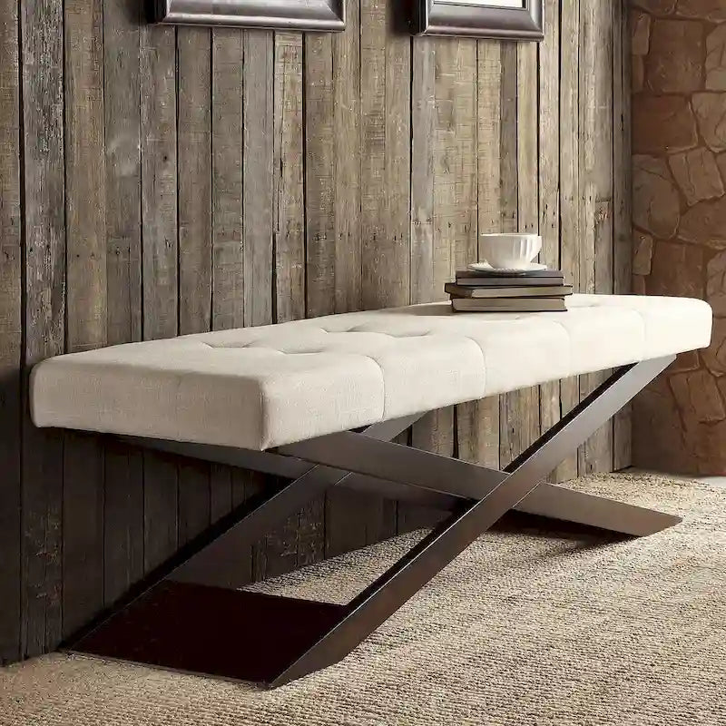 Bosworth 48 Wood X-Base Bench by 