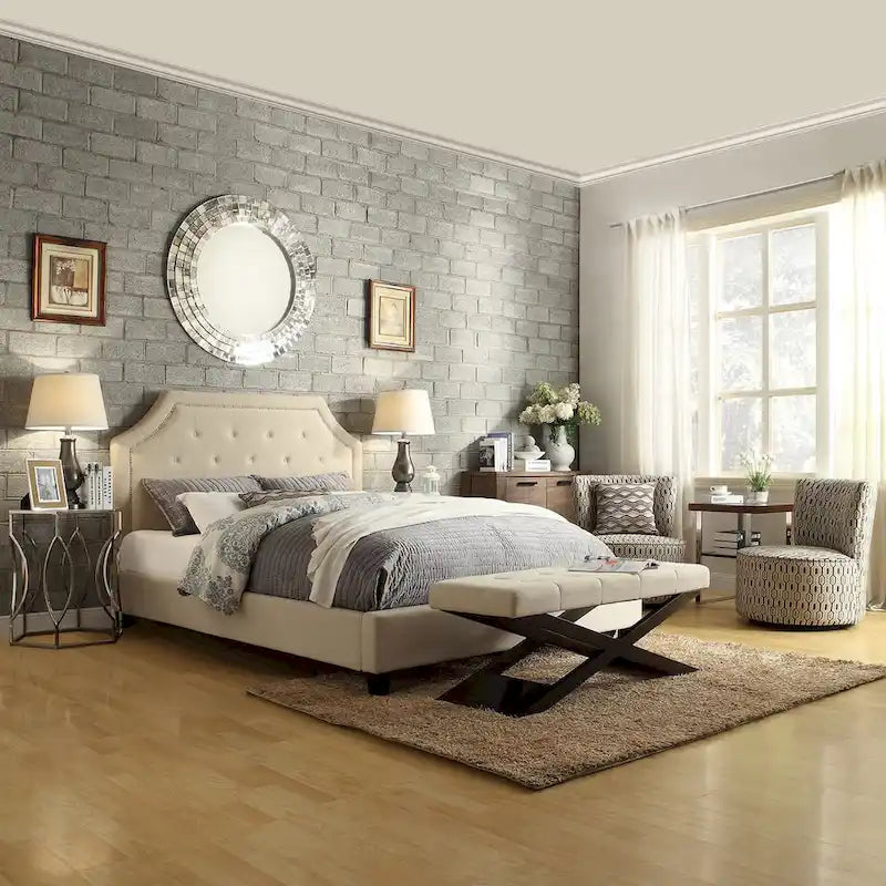 48 Wooden X-Shaped Base Bench