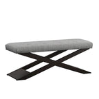 48 Wooden X-Shaped Base Bench