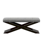 48 Wooden X-Shaped Base Bench