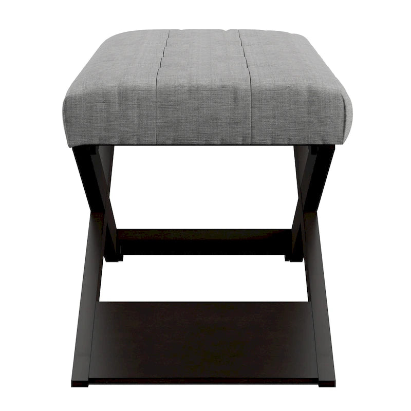 48 Wooden X-Shaped Base Bench