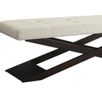 48 Wooden X-Shaped Base Bench