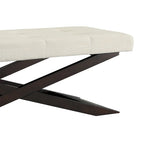48 Wooden X-Shaped Base Bench