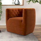 Velvet Swivel Lounge Chair
