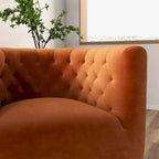 Velvet Swivel Lounge Chair