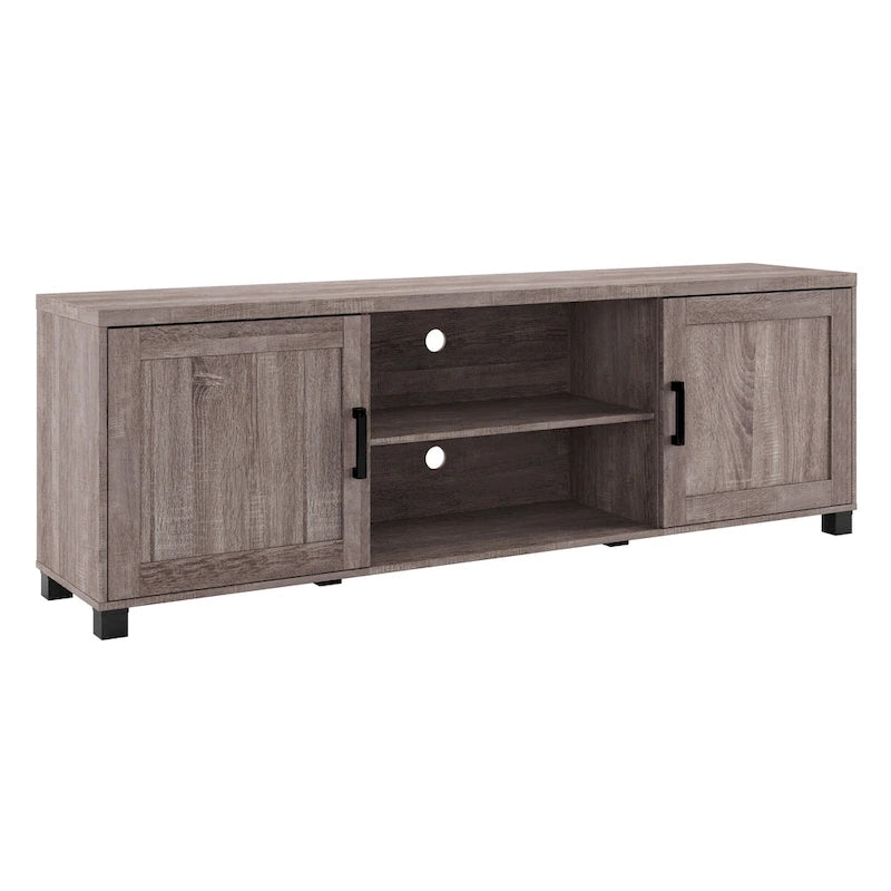 Tv Cabinet With Doors, Suitable For Tvs Up To 85 Inches.