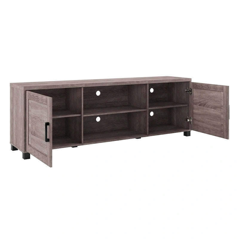 Tv Cabinet With Doors, Suitable For Tvs Up To 85 Inches.