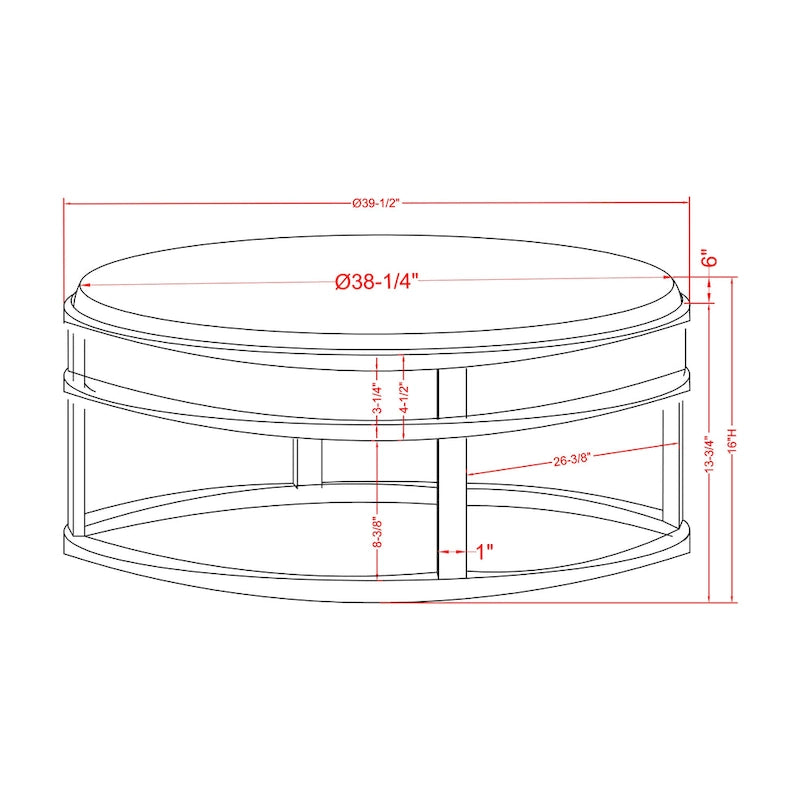 Modern Round Fabric Footstool With Cushion