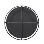 Modern Round Fabric Footstool With Cushion
