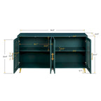 Wood Buffets Storage Cabinet with Adjustable Shelves