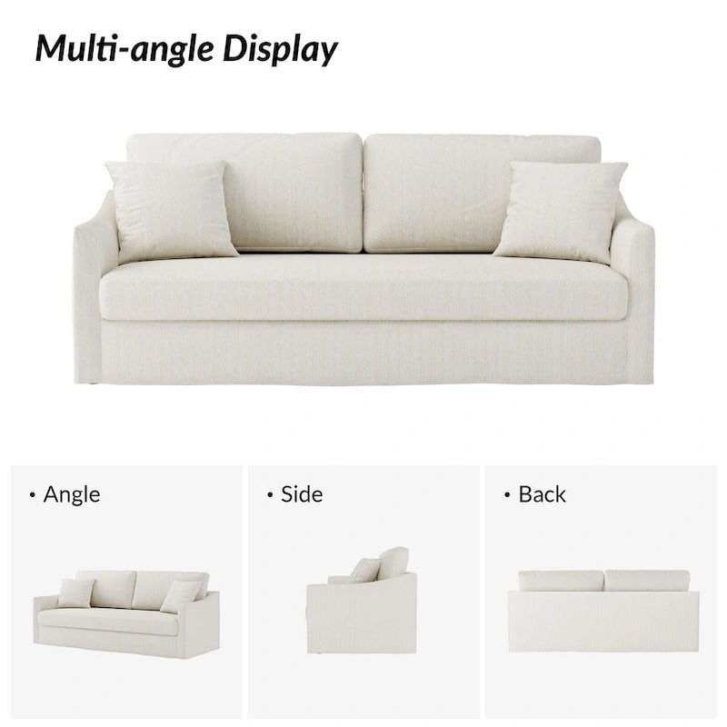 80.5 Modern Detachable Backrest Sofa